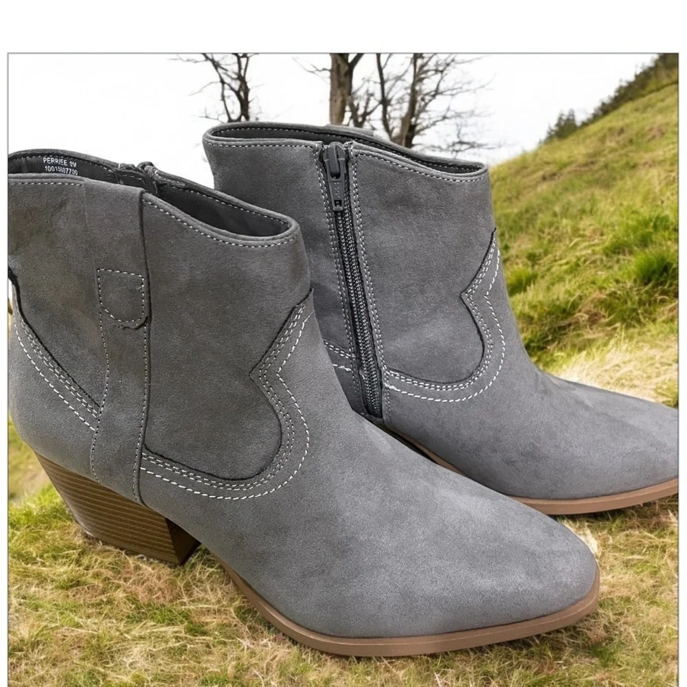 NWT Style and Co Gray Suede Boots